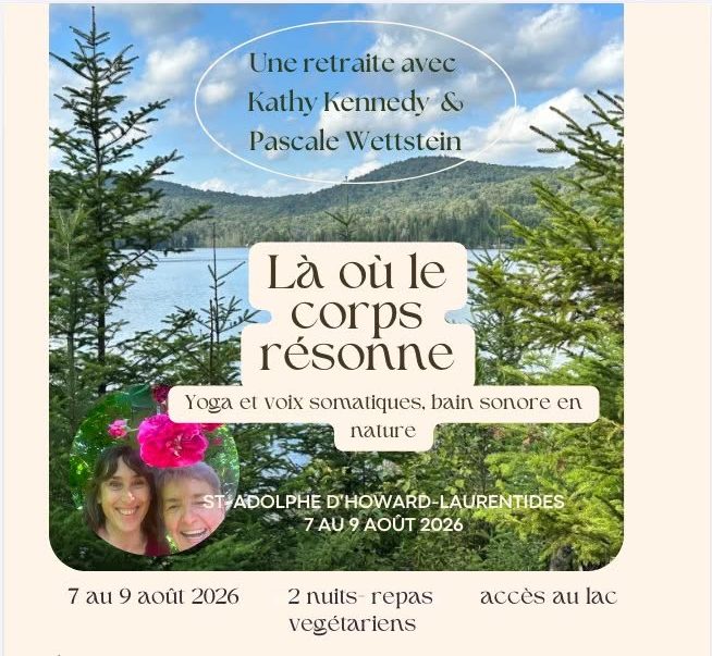 Affiche pour la retraite Là où le corps résonne